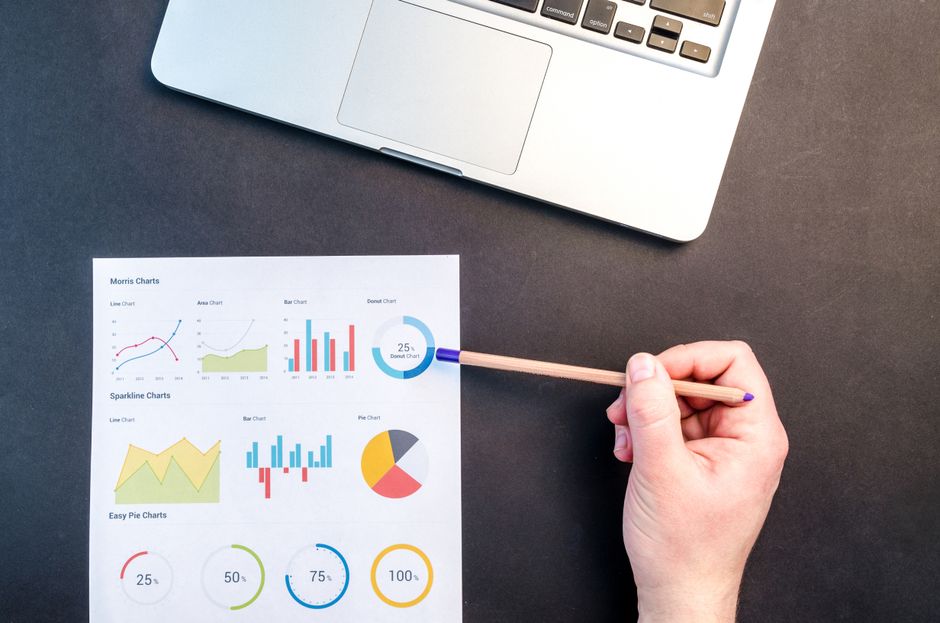 Financial analyst evaluating normalized sustainability metrics and third-party assurance